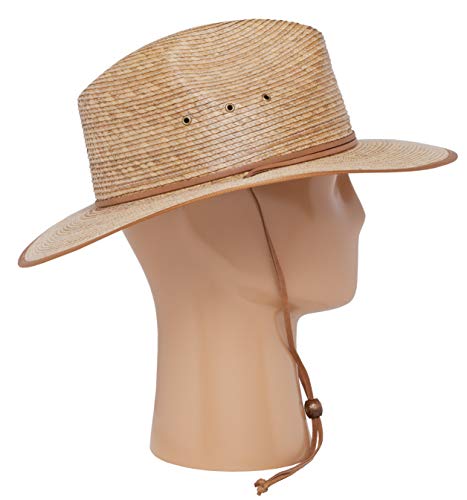 Model wearing Islander Hat outdoors with natural background