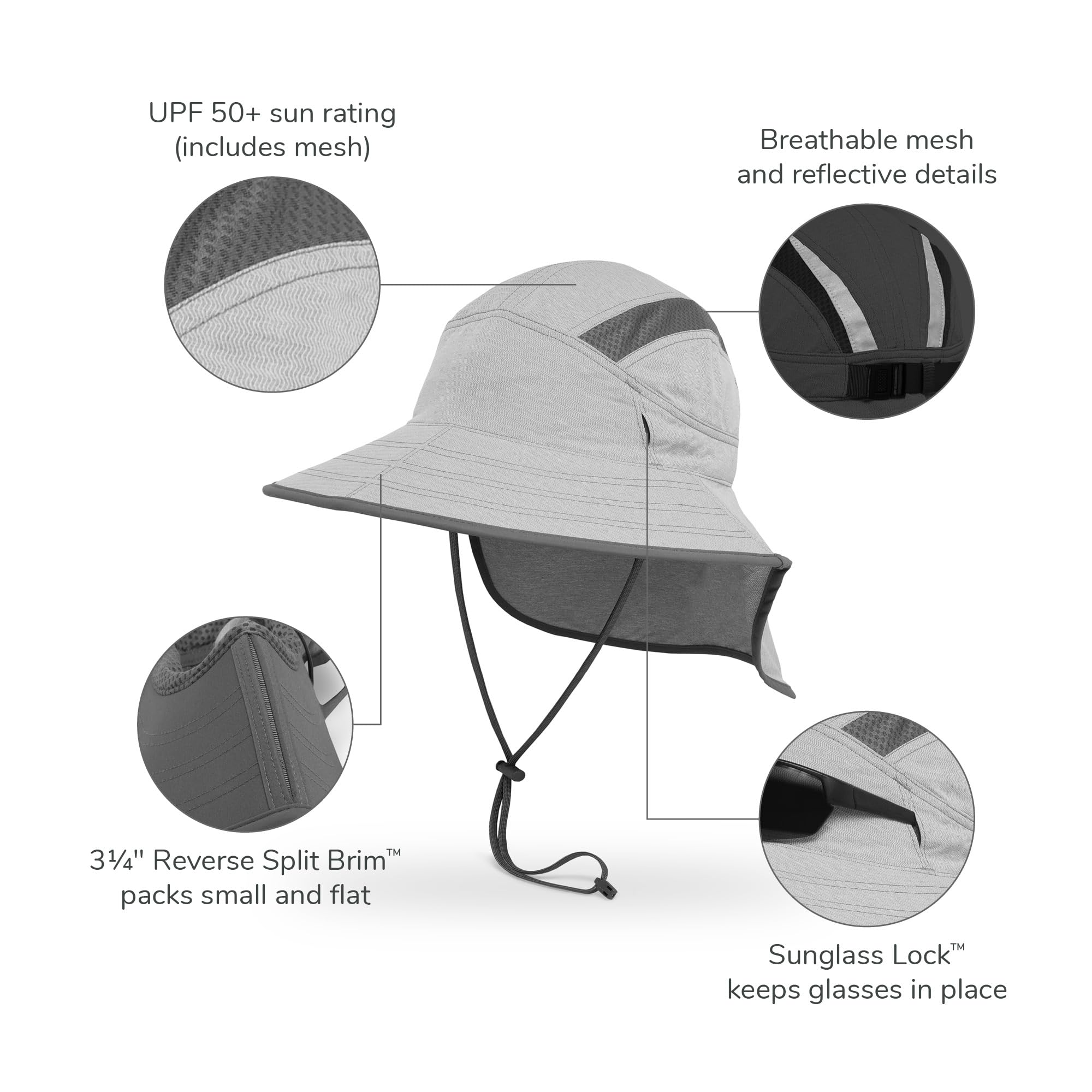 Sunday Afternoons Ultra Adventure Hat eucalyptus brim extended for shade