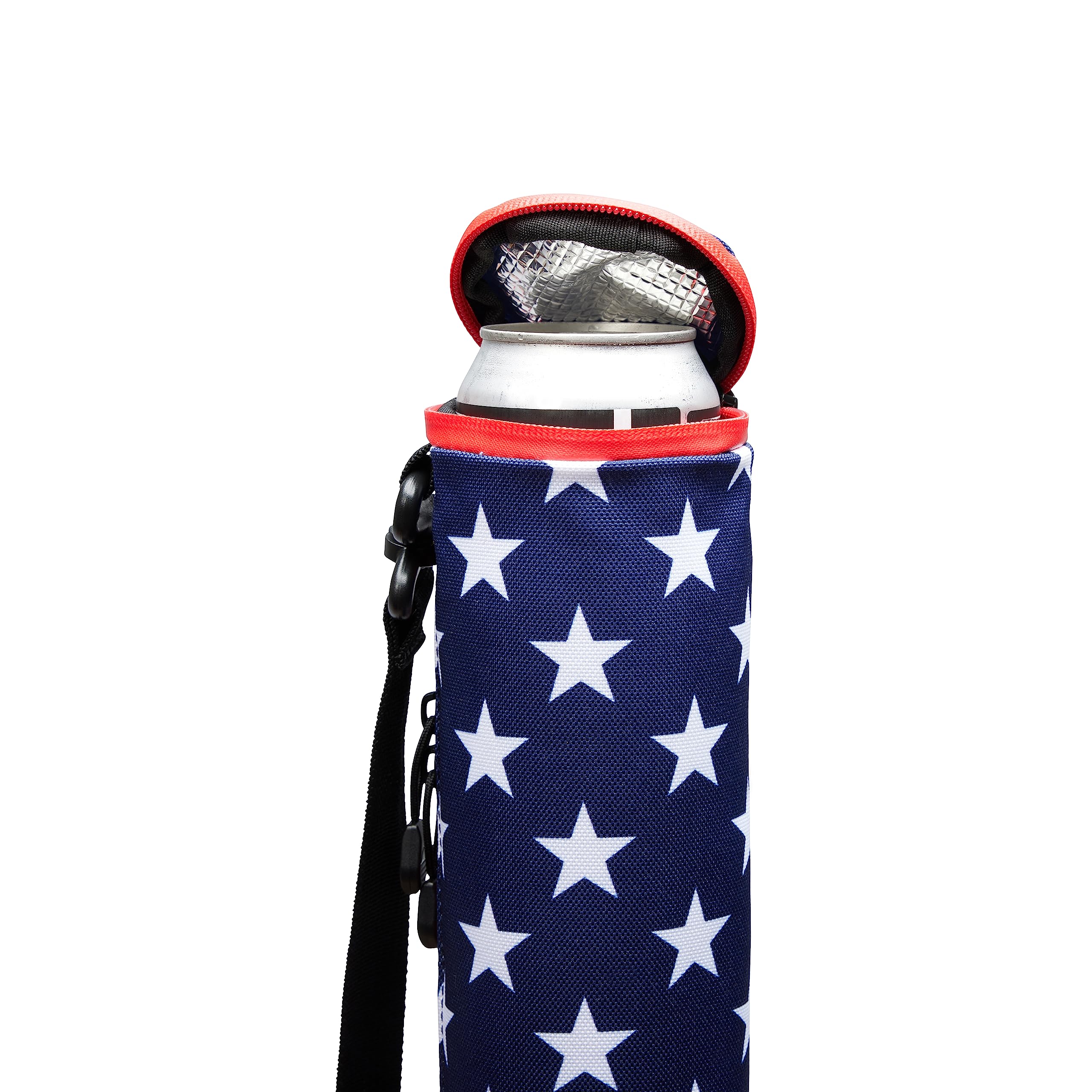Sunday Golf Beer Sleeve Sling: easy-access use with a comfortable golf bag sling.
