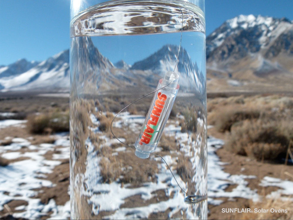 Sunflair WAPI indicators in camping kit ready for safe water decisions