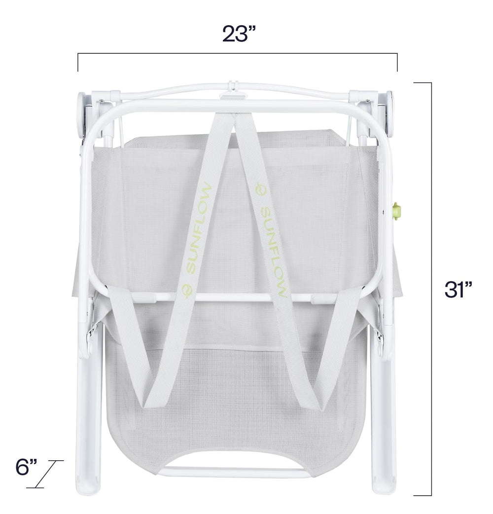 SUNFLOW Shore Thing chair featuring drink holder keeps beverages within reach.