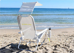 SUNFLOW Shore Thing Chair side-recline demonstrates three-position comfort for lounging