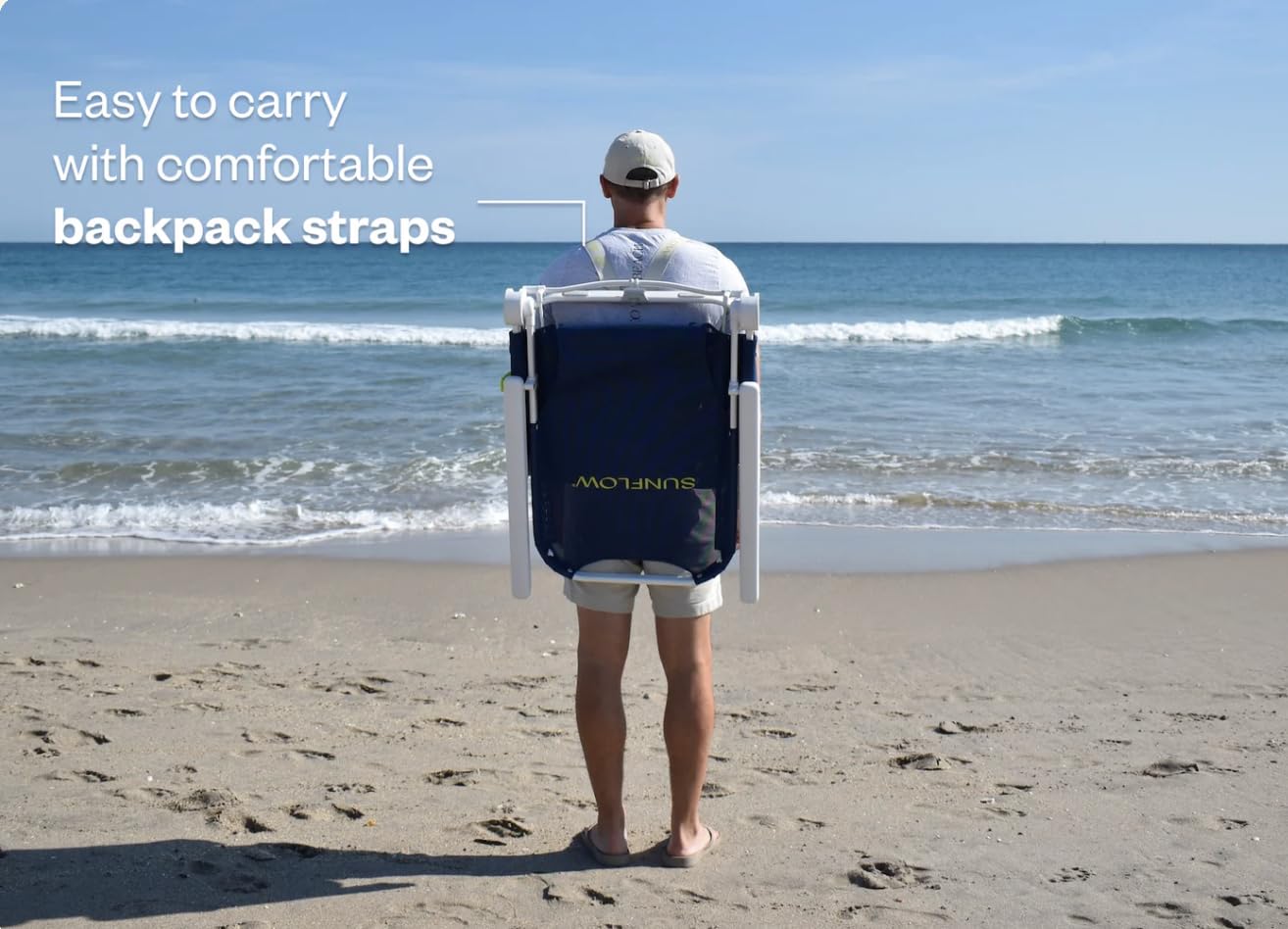 SUNFLOW Shore Thing drink holder keeps beverages within reach at the shore