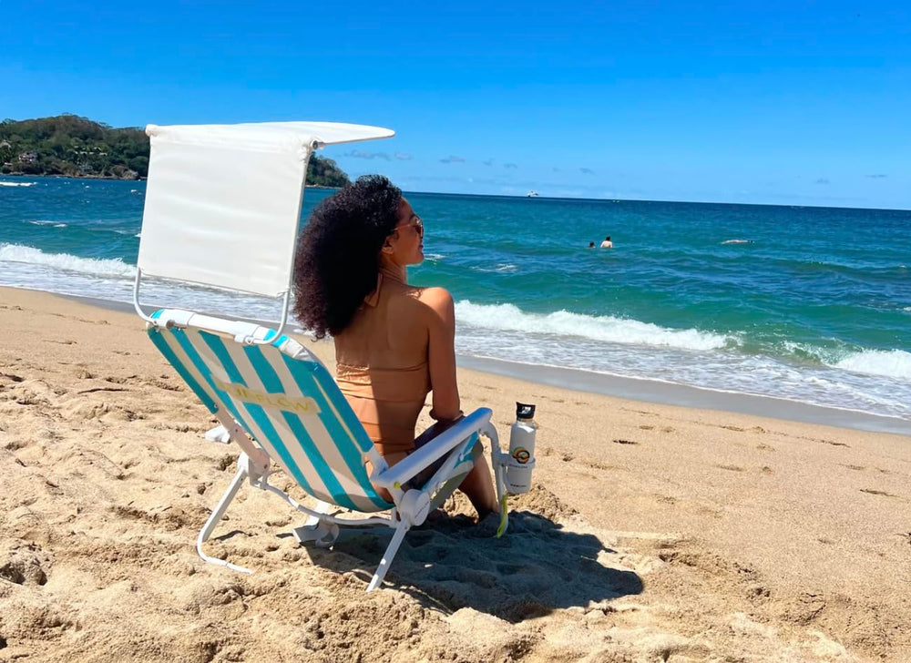 SUNFLOW Shore Thing chair in upright and recline modes for personalized comfort