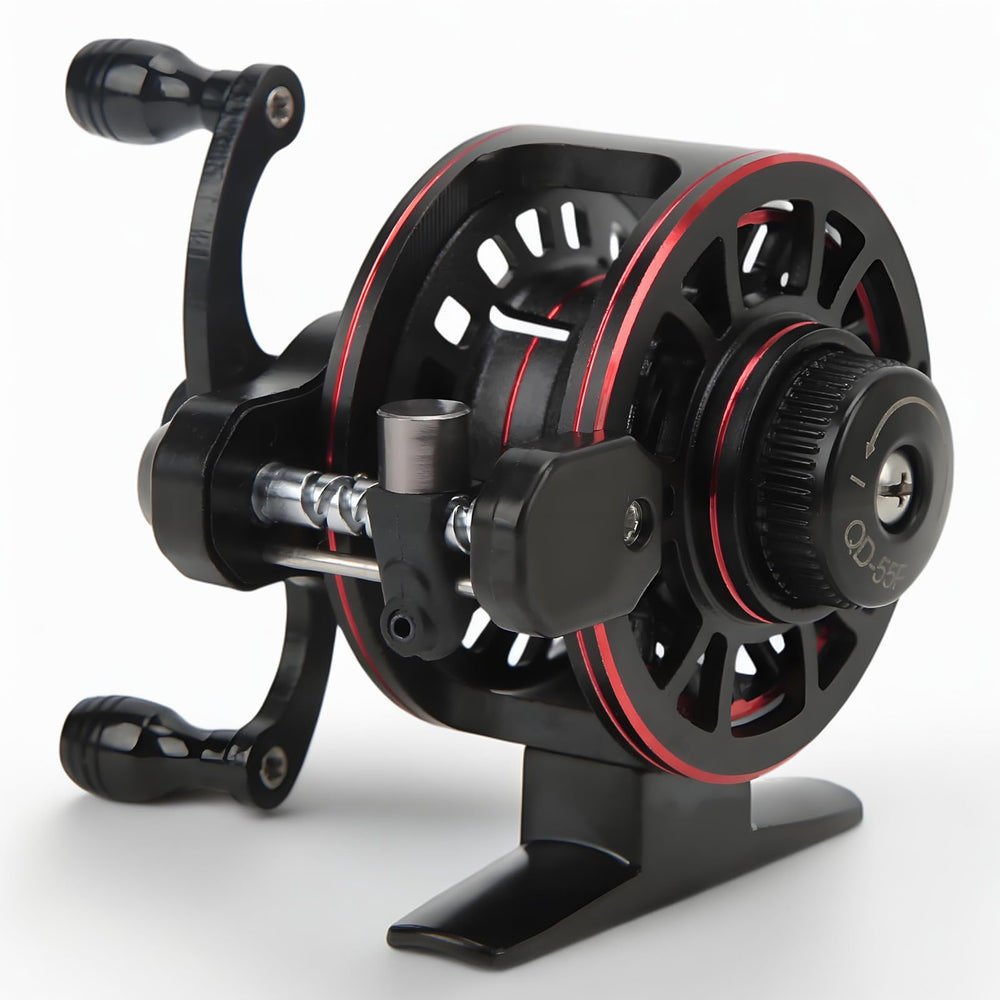 SUNGOOYUE 3+1 bearing all-metal reel for ice and rock fishing, durable in rugged environments.