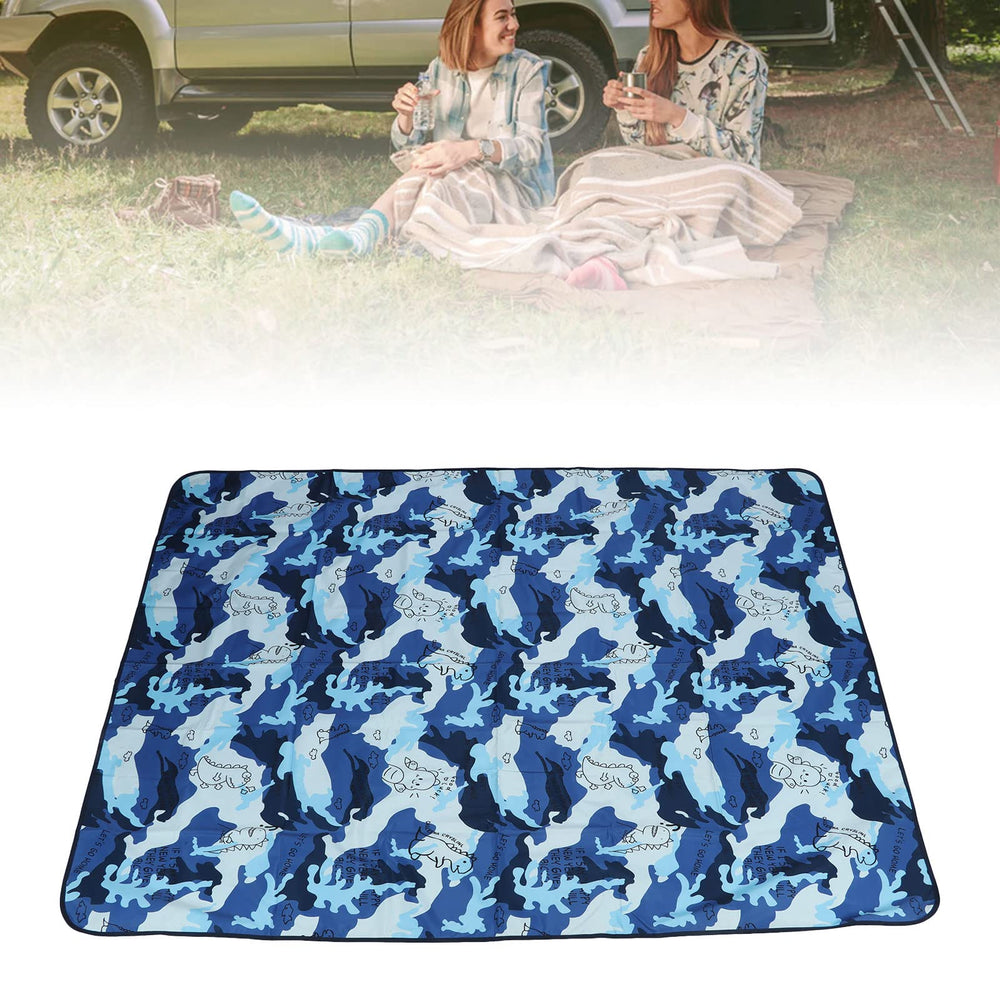 SUNGOOYUE blanket on camping ground cover for tidy seating outdoors.