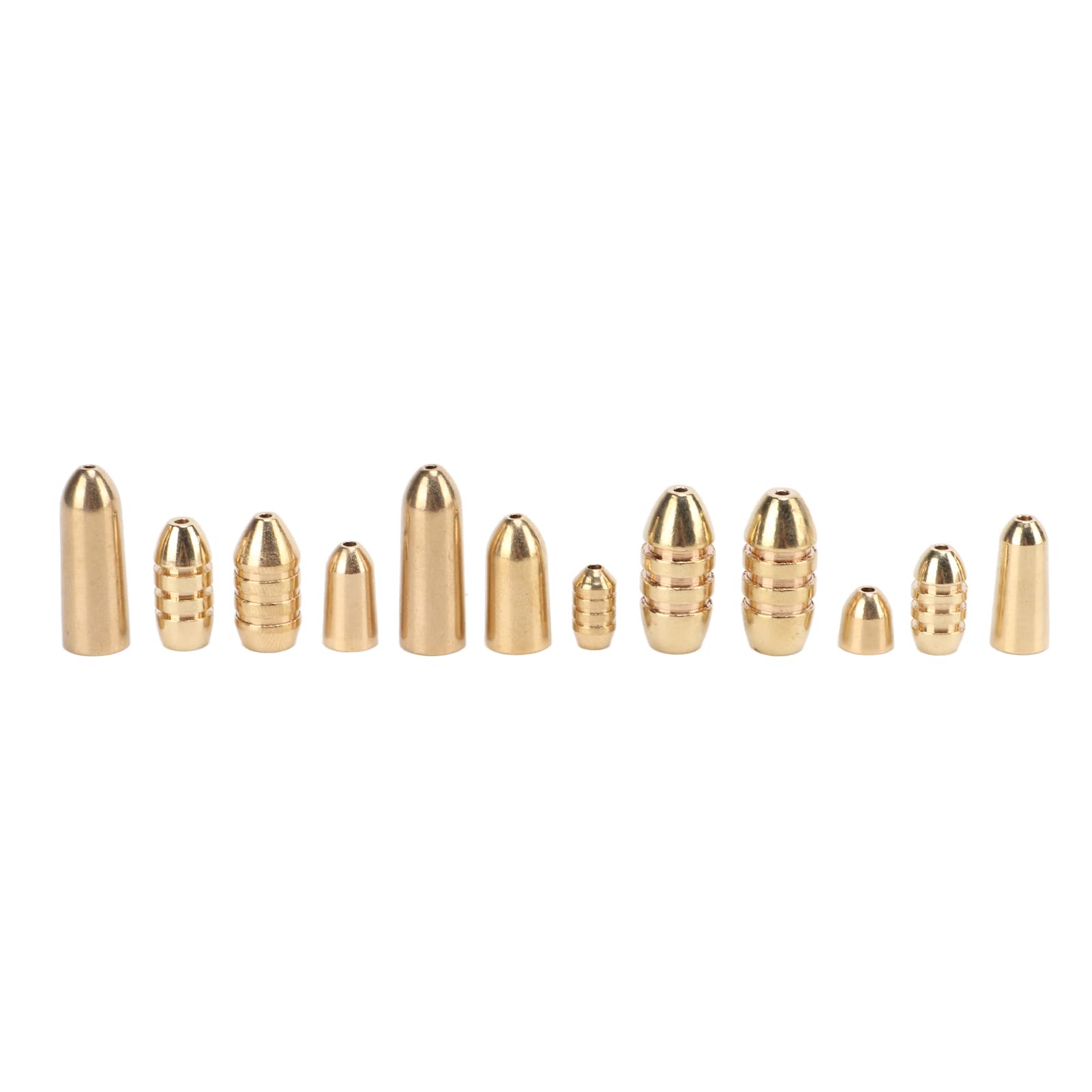Sungooyue brass sinker closeup shows polished finish and sturdy construction for reliable casting.