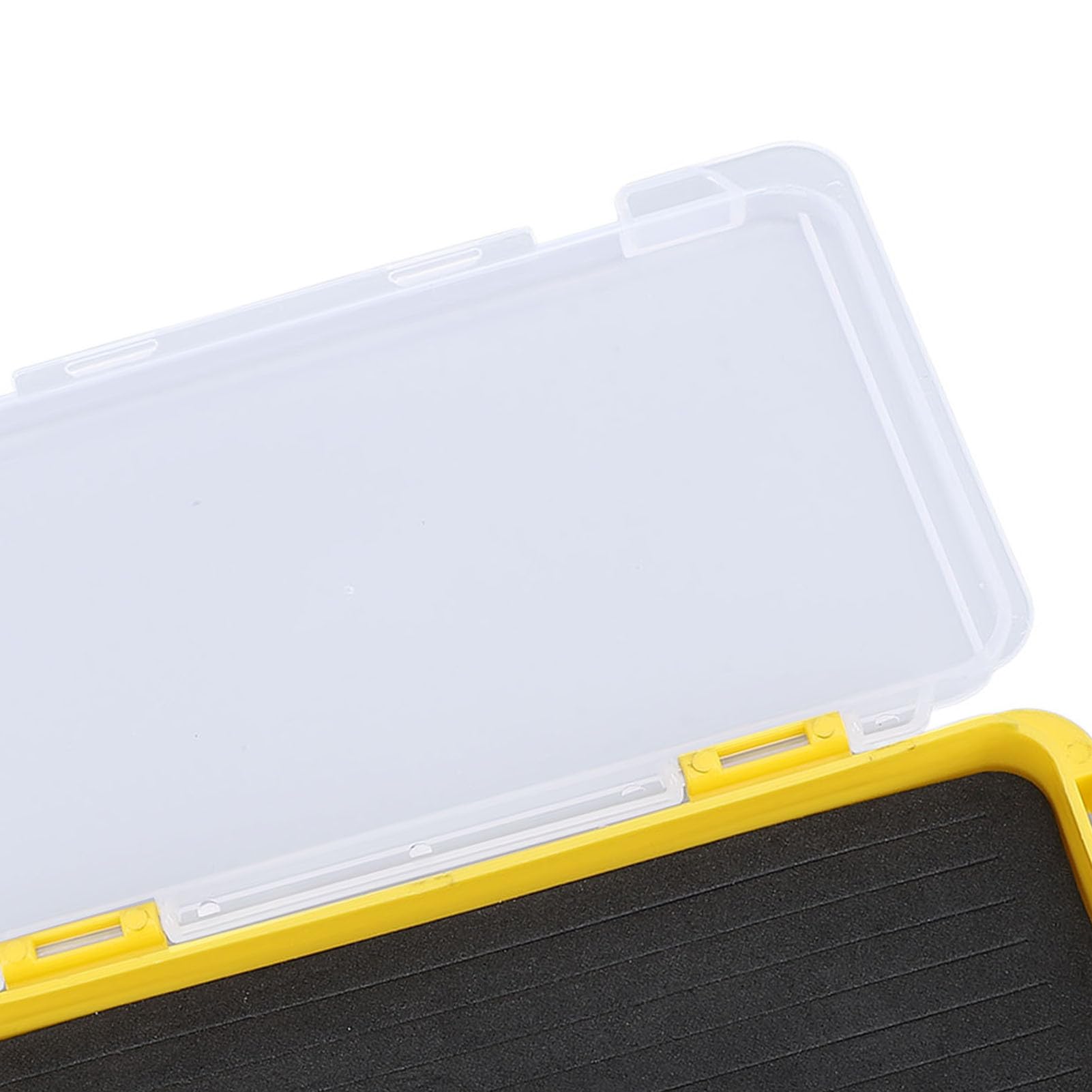 SUNGOOYUE yellow jig box lid and latch for secure closure.