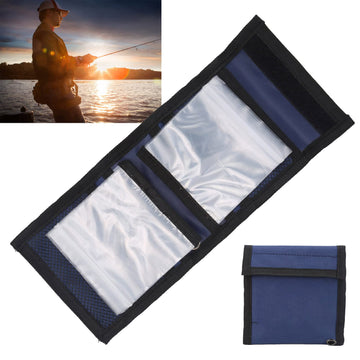 SUNGOOYUE fly fishing leader wallet interior grids for gear separation.
