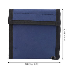 SUNGOOYUE fly fishing leader wallet zip-pocket detail with clear pockets.