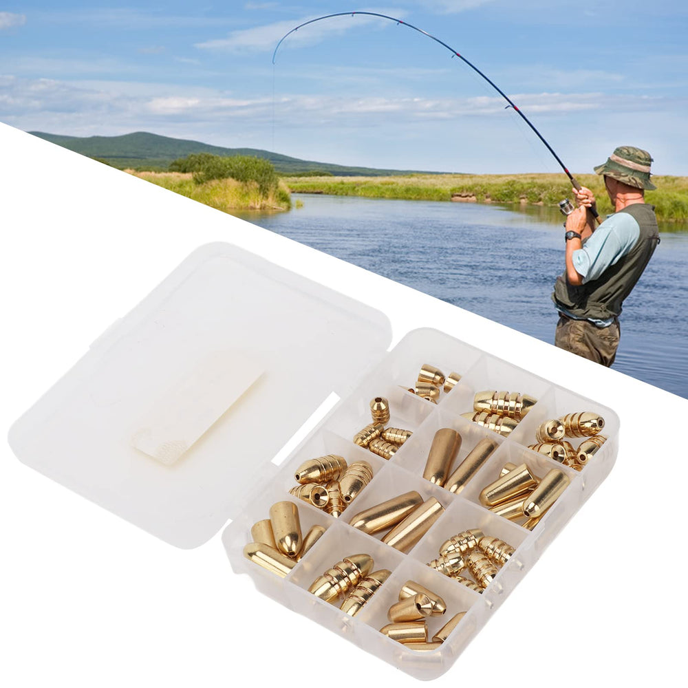 Sungooyue sinker assortment in box highlights a range of sizes for different rigs.