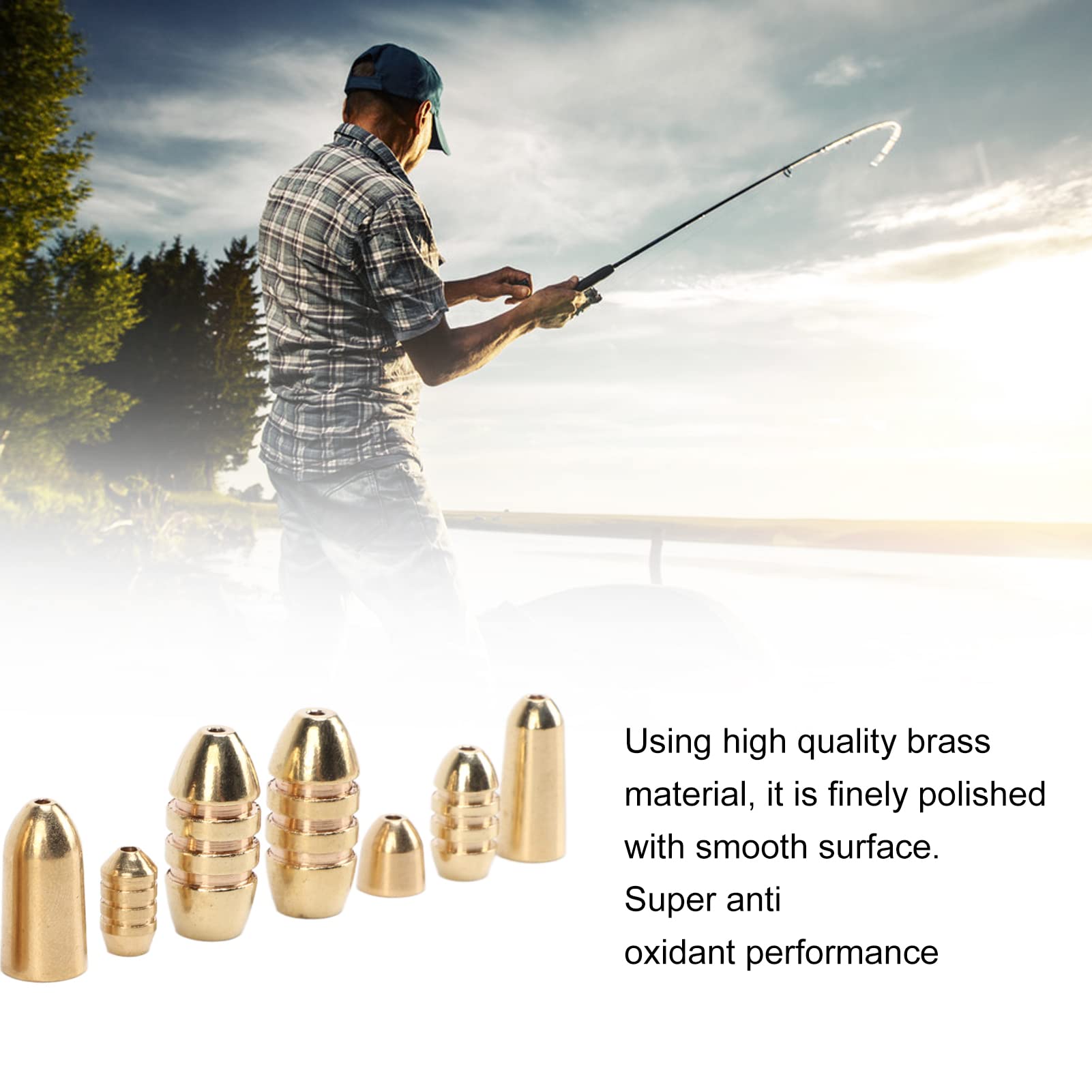 Various sizes displayed for freshwater bass setups, offering precise weight options.
