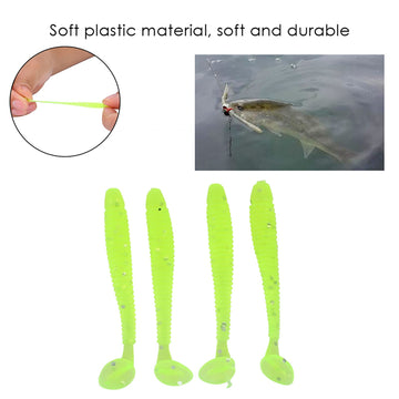 Sunicon bass worm bait in action excites predatory fish