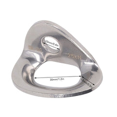 Close-up of Sunicon Bolt Hanger in stainless steel for durability.