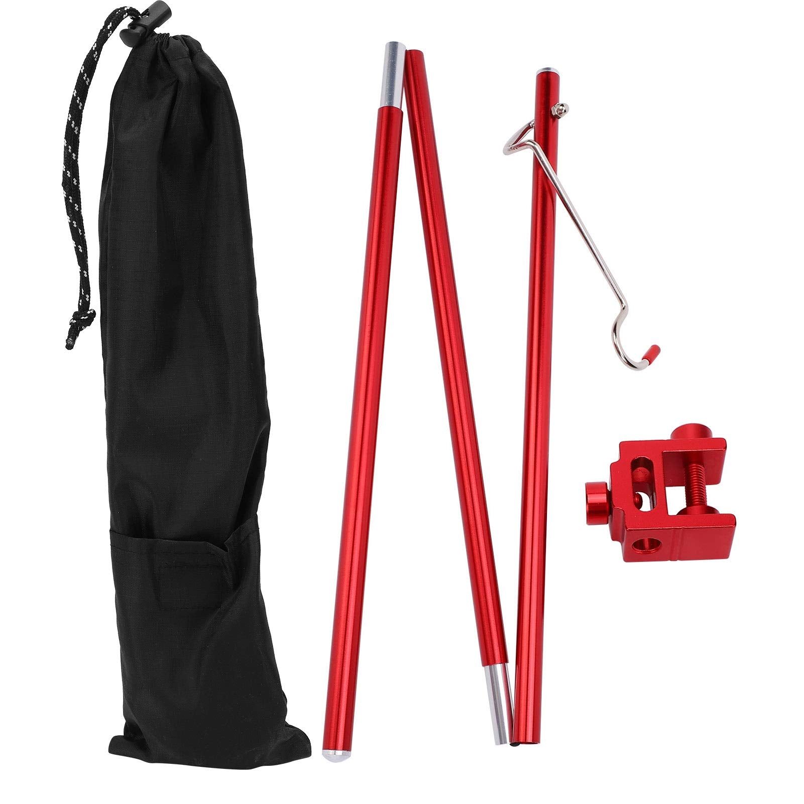 Sunicon collapsible lantern stand closeup highlights durable aluminum for tough outdoor use.