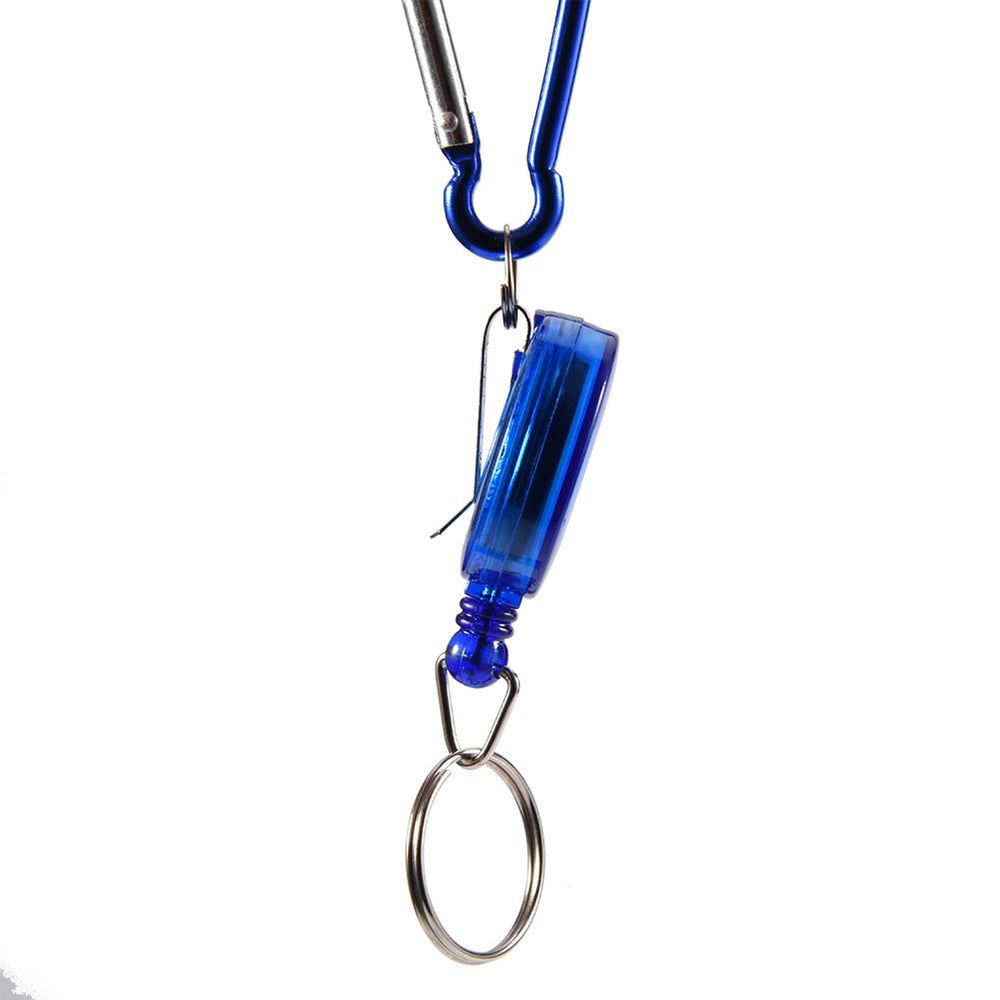Sunicon zinger keeps keys and phone chains within reach outdoors.