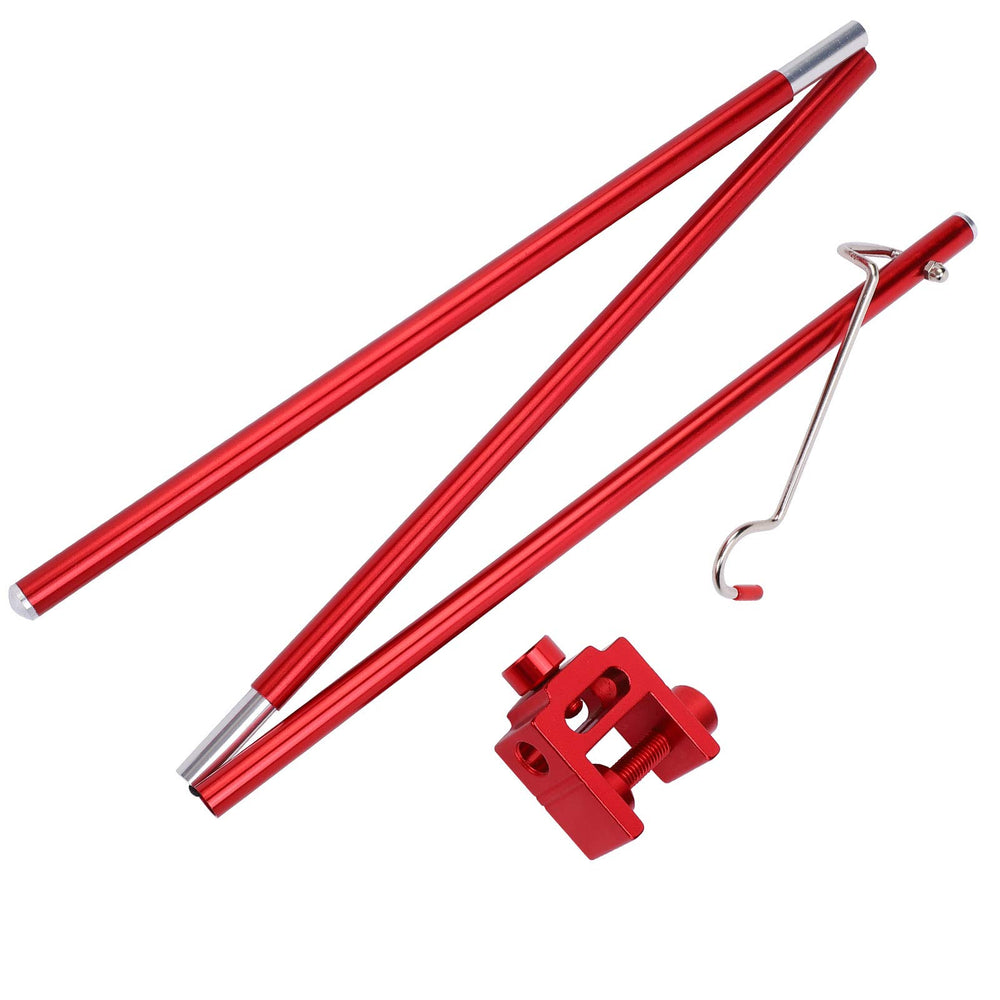 Sunicon lantern-stand-height-adjustment featuring simple nut controls for different heights.