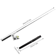 Sunicon mini rod pen reel assembly, quick setup for on the go