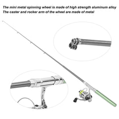 Sunicon telescopic rod green extends quickly for easy casting.
