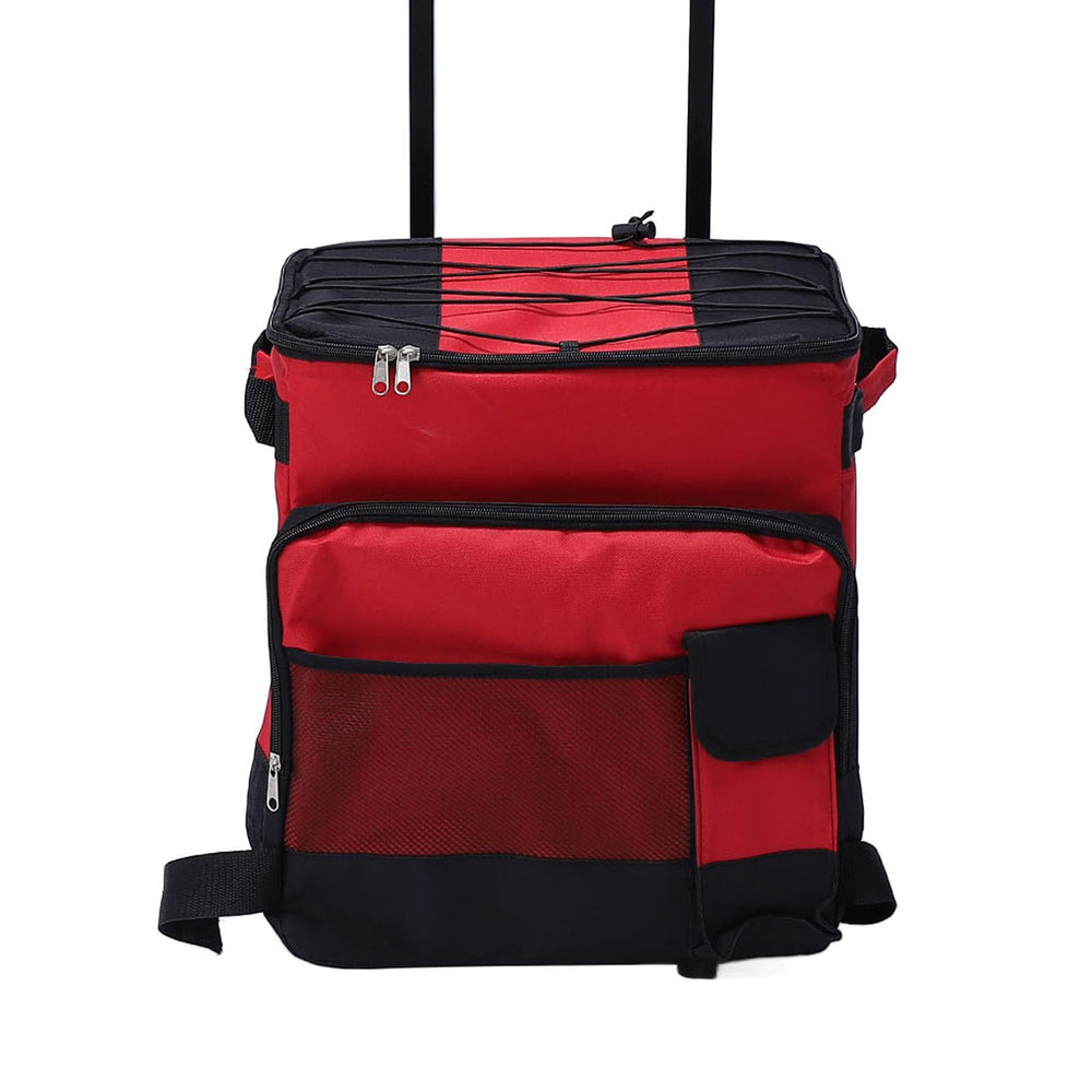Sunisfa 43L cooler top band secures mats during transport.