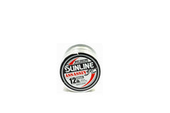 Sunline Assassin FC fishing line, clear color, nearly invisible underwater for stealth presentations
