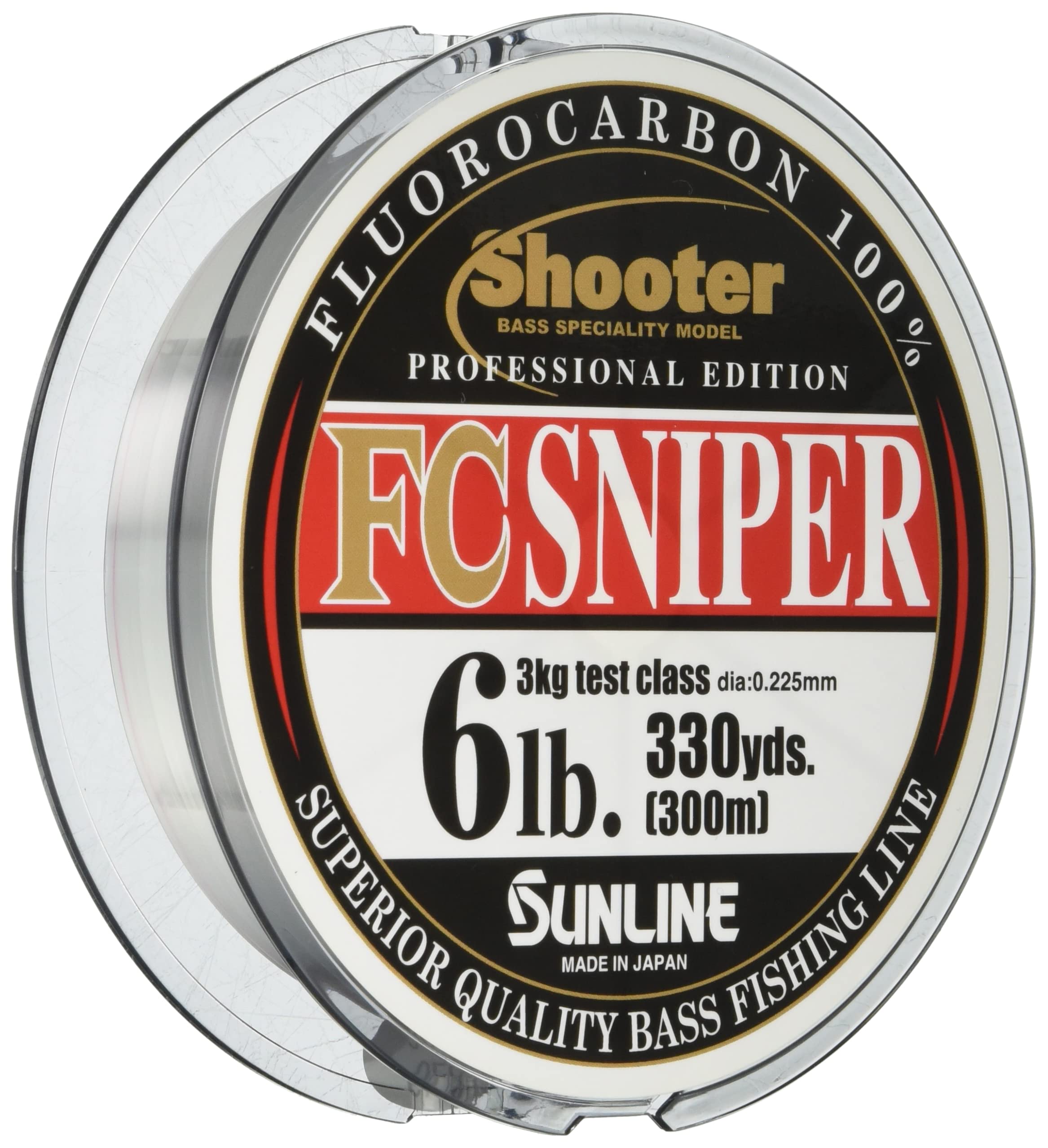Sunline Fluorocarbon Line Shooter on reel and rod shows natural clear line for stealth casts.