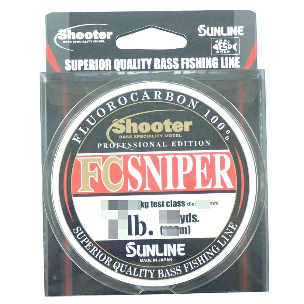 Sunline Fluorocarbon Line Shooter Sniper natural clear close-up: easy line mending after casting.