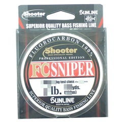 Sunline Fluorocarbon Line Shooter Sniper natural clear close-up: easy line mending after casting.
