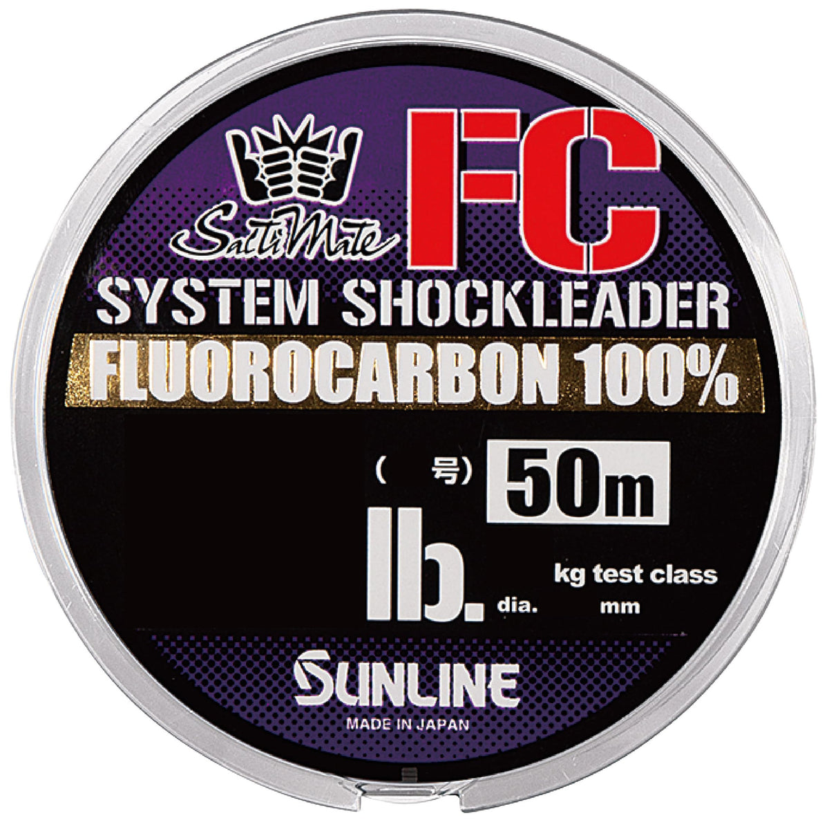 Sunline Harris Saltimate System Shock Reader: clear color showing rugged abrasion resistance for toothy fish