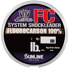 Sunline Harris Saltimate System Shock Leader FC 30 full-product shot highlighting durability and clarity