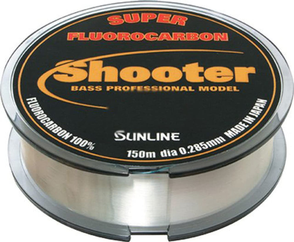 Sunline Shooter 12 lb natural clear 660 yd line with high sensitivity and abrasion resistance.
