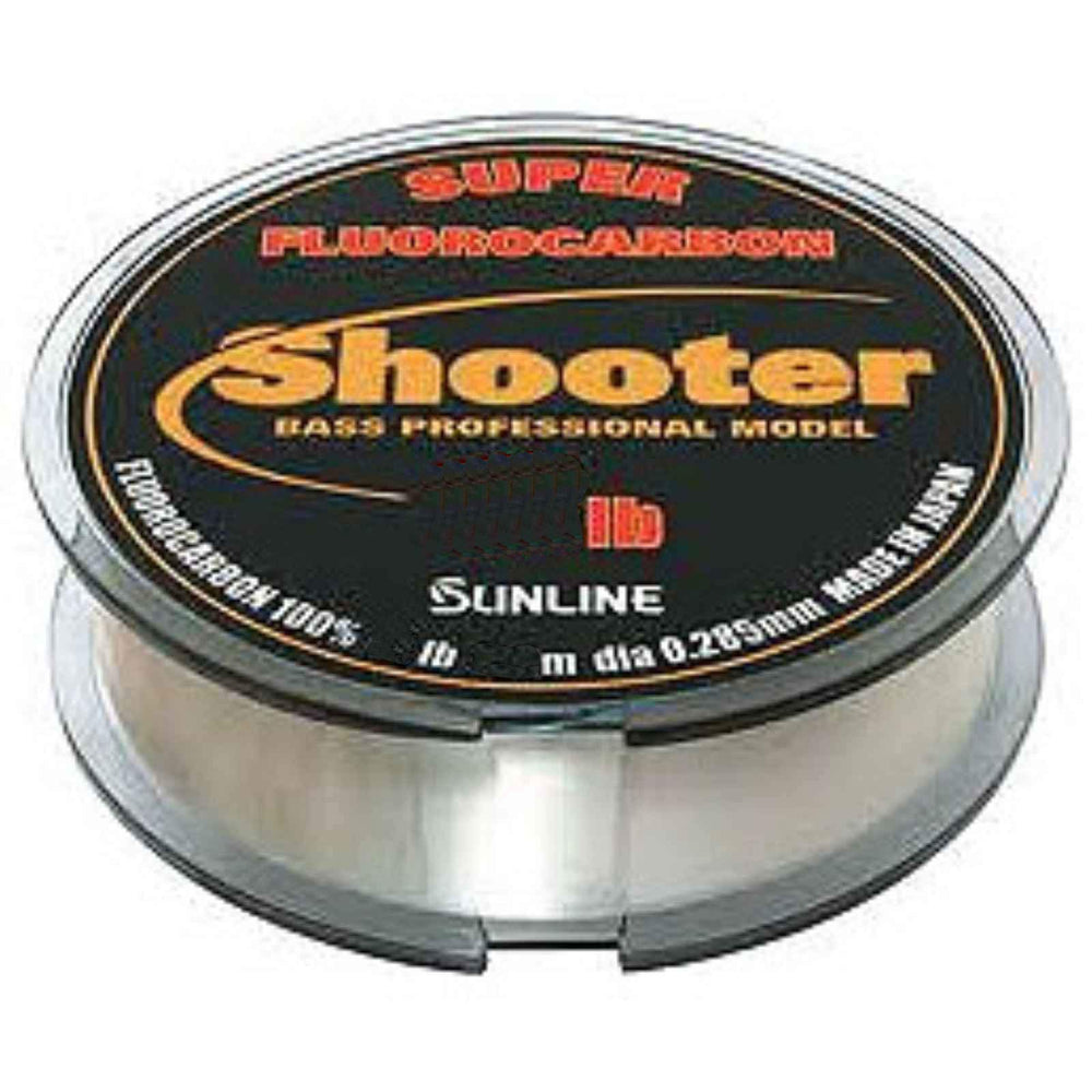 Sunline Shooter 20 lb natural clear line for high sensitivity and abrasion resistance.