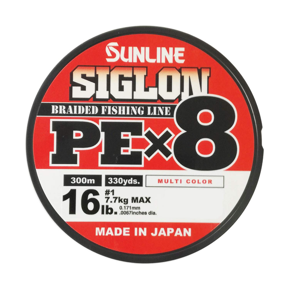 Sunline Sigron PEx8 multicolor spool improves visibility for versatile fishing.