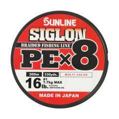 Sunline Sigron PEx8 multicolor spool improves visibility for versatile fishing.