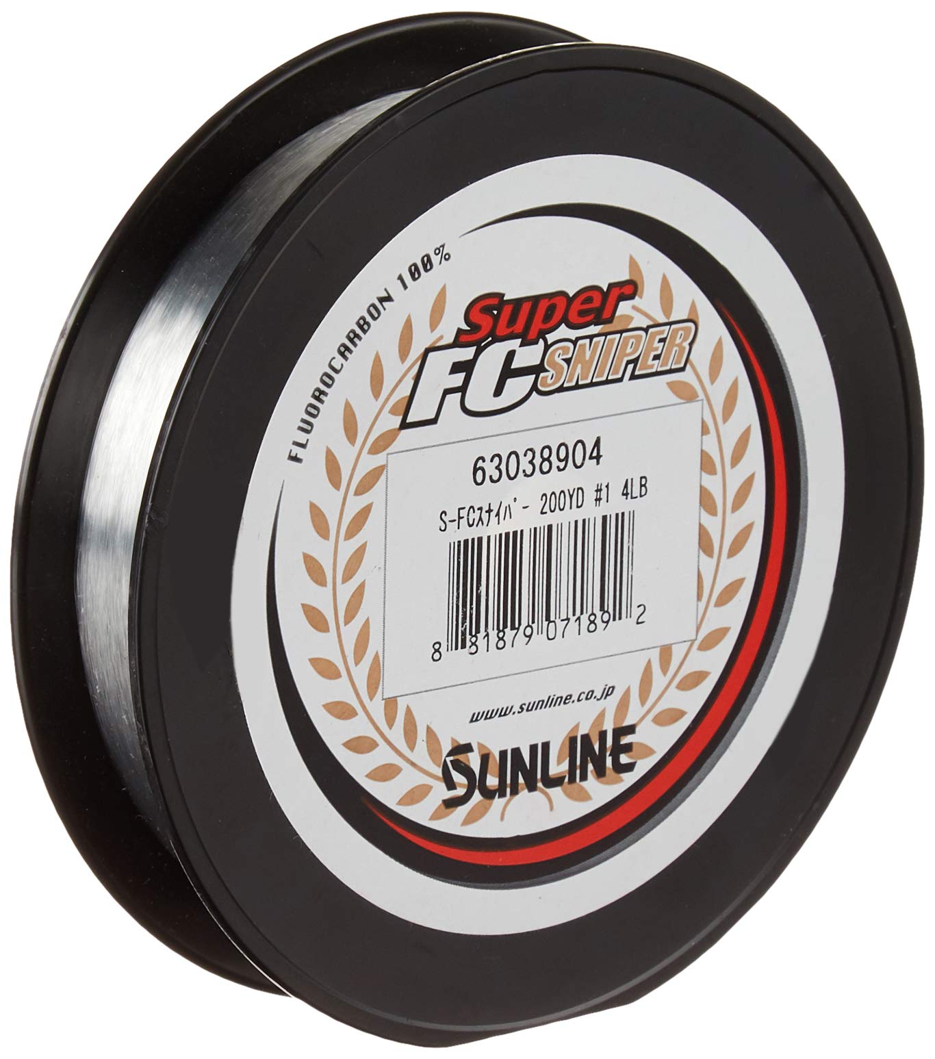 Sunline Super FC Sniper fluorocarbon line in natural clear for high sensitivity and casting control.