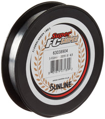 Sunline Super FC Sniper fluorocarbon line in natural clear for high sensitivity and casting control.