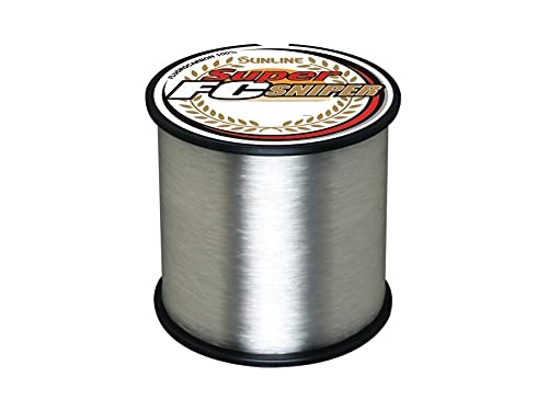 Sunline Super FC Sniper natural clear line on reel shows high sensitivity for subtle bites