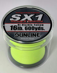 Sunline SX1 hi-visible-yellow line offers clear visibility for precise casts.