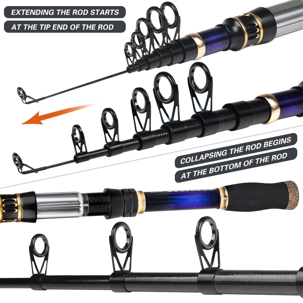 Sunlure full kit with line and lures in carrier bag for easy weekend trips