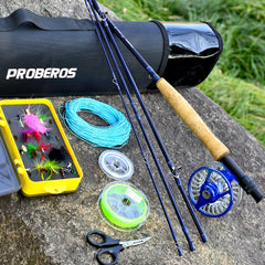 Silver-blue 5/7wt Sunlure reel with disc drag