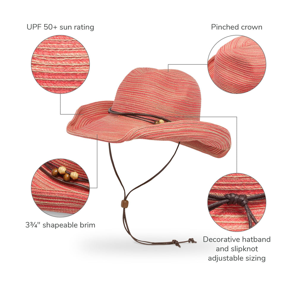 Sunday Afternoons Sunset Hat adjustable chinstrap keeps you secure during activities.