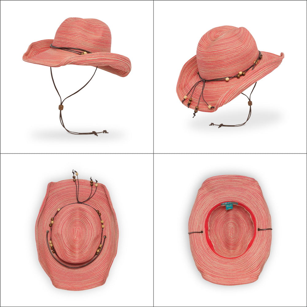 Sunday Afternoons Sunset Hat shapeable brim adapts from shaded to sunlit looks.