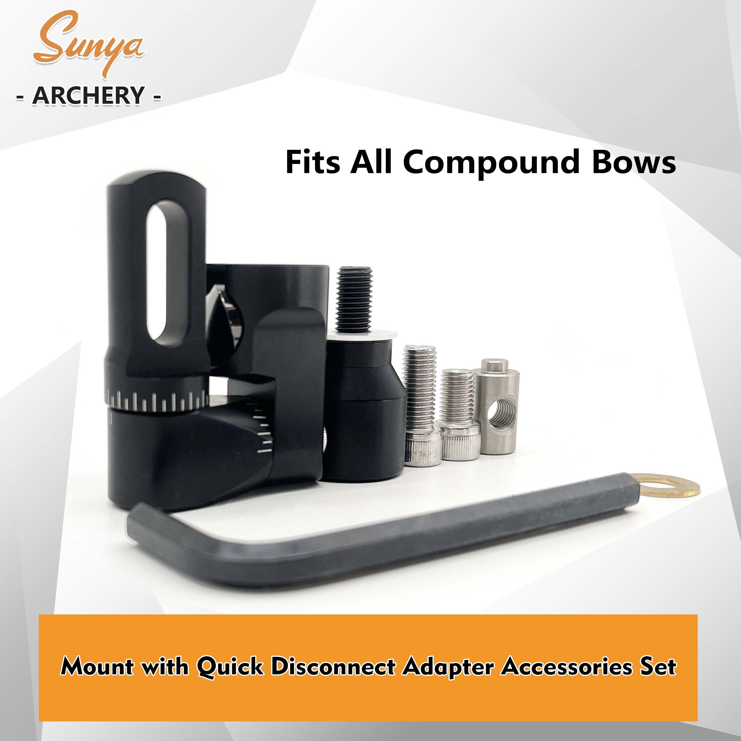 SUNYA Archery rear-stabilizer mount in action supports smooth transitions during draws.