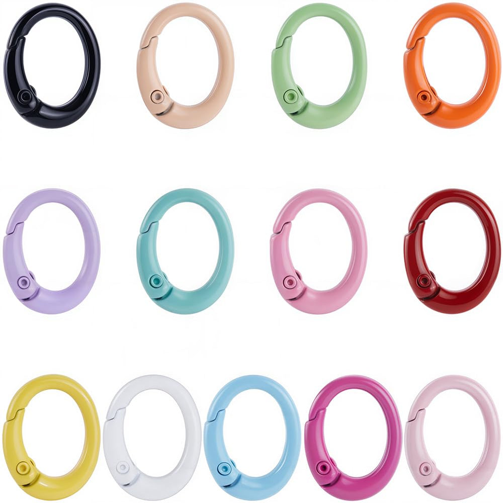 Sunnyclue 13-color spring gate rings in vibrant hues for crafts
