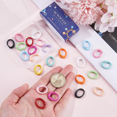 Sunnyclue oval ring clips with precise dimensions for accuracy