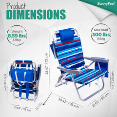 SunnyFeel backpack chair with adjustable straps for hands-free carry.