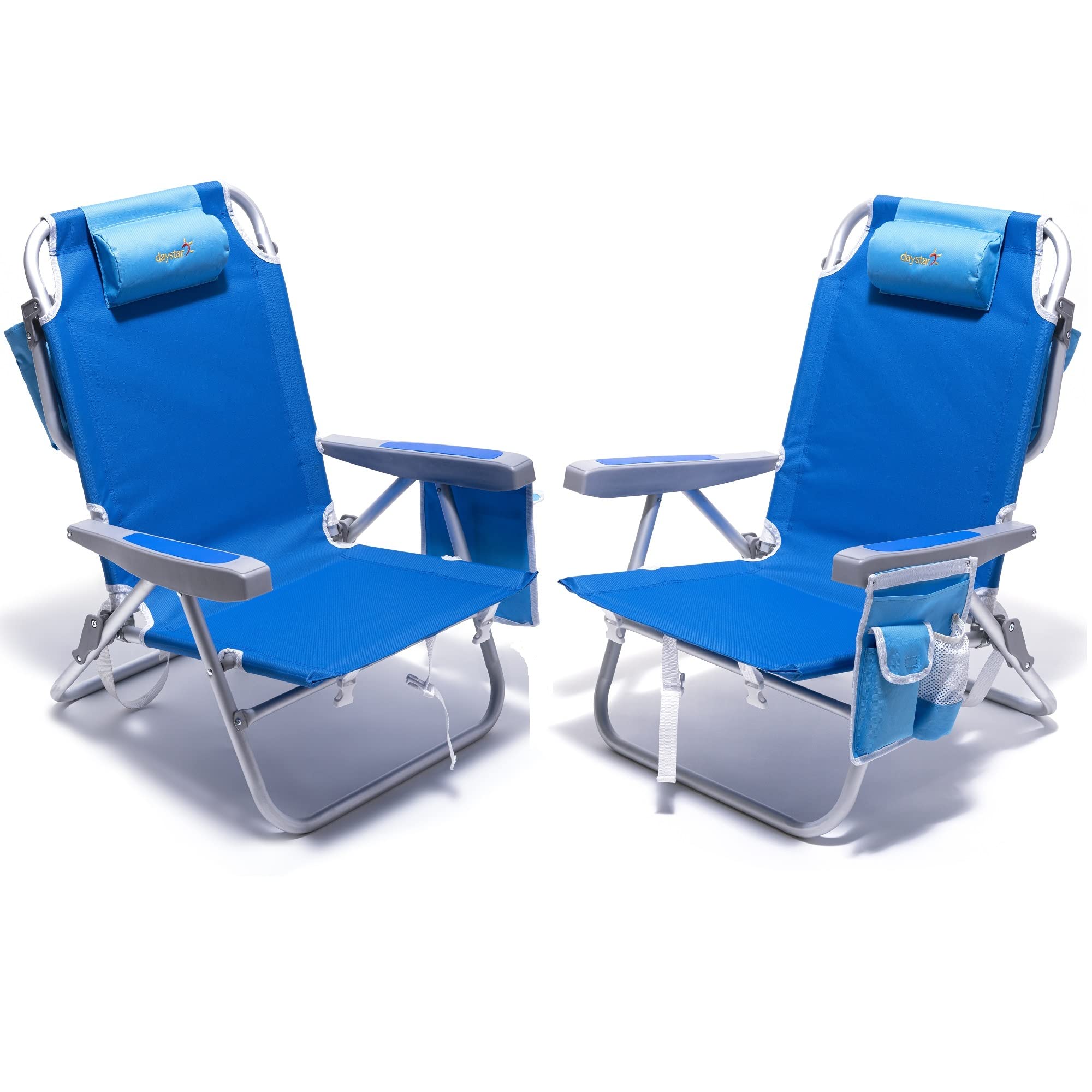 SunnyFeel beach chair assembled for on-sand seating and relaxation.