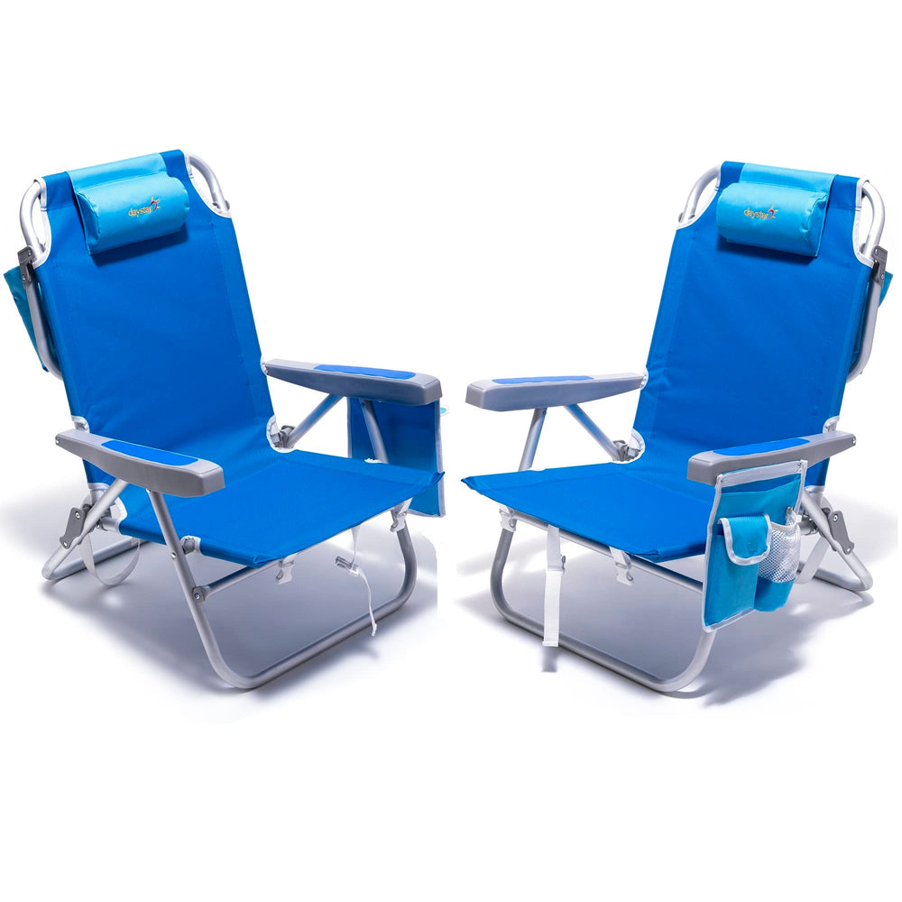 SunnyFeel beach chair assembled for on-sand seating and relaxation.