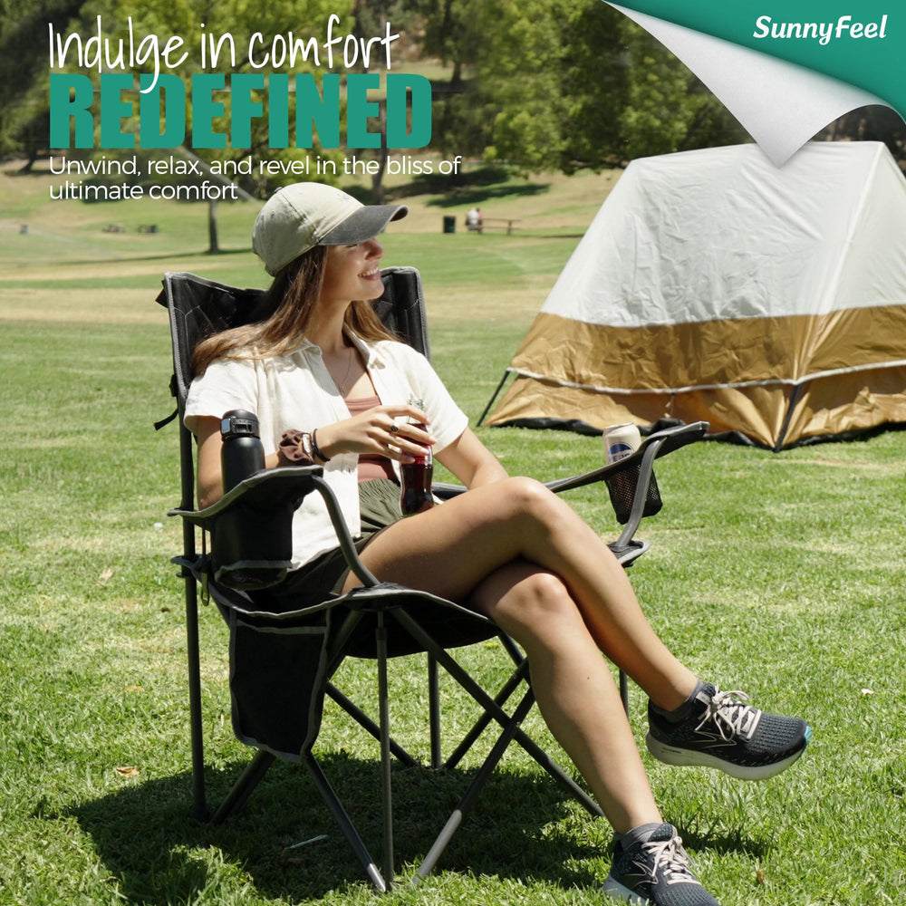 SUNNYFEEL built-in bottle opener adds convenience at picnics and campsites.