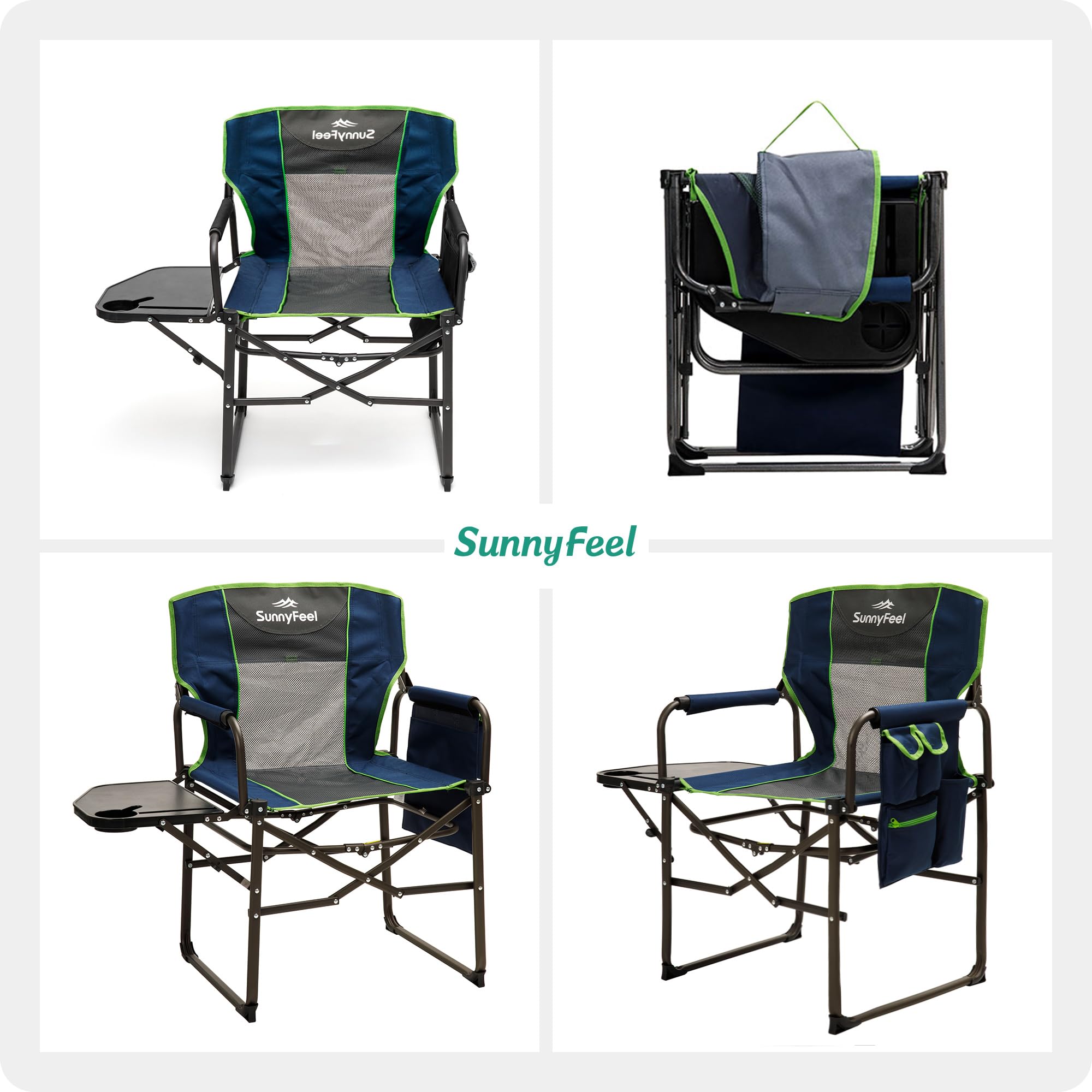 SunnyFeel versatile outdoor chair for beach, camping, and concerts.
